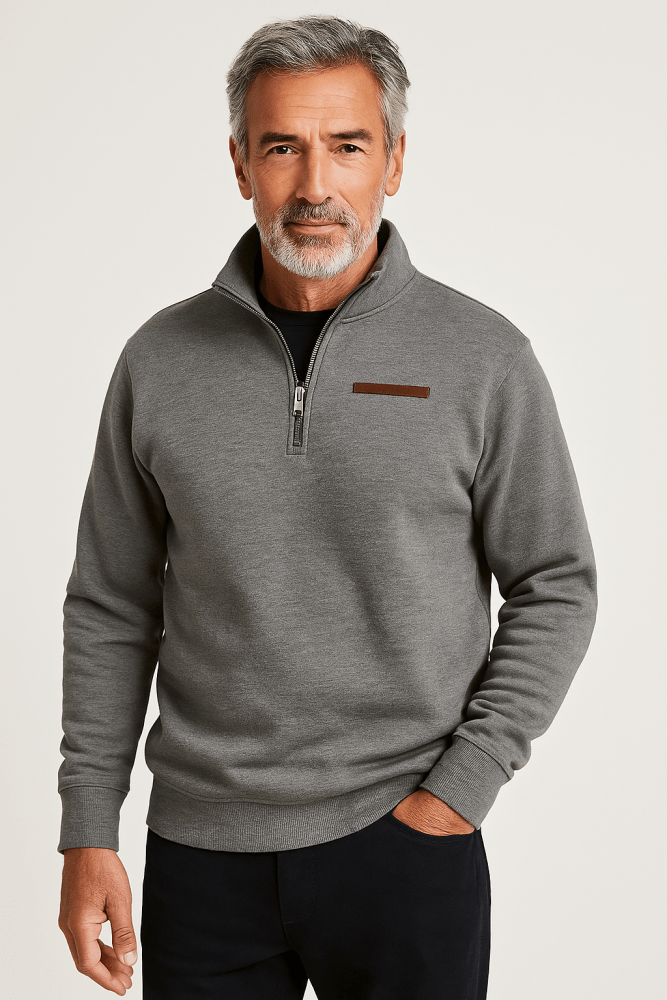 "Adrien™ – Afslappet sweatshirt i fleece