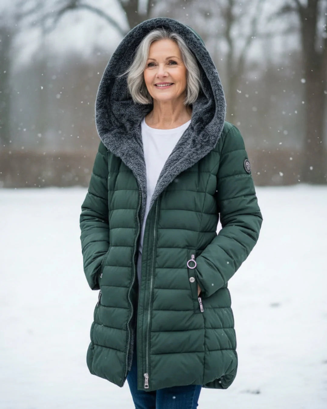 Olivia | Vatteret Vinterfrakke