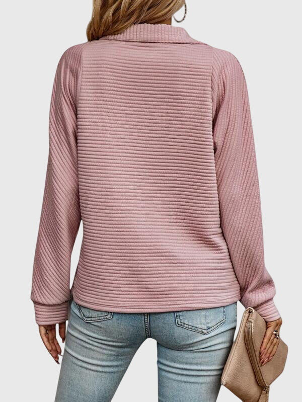 Abigail - Elegant sweater med lynlås