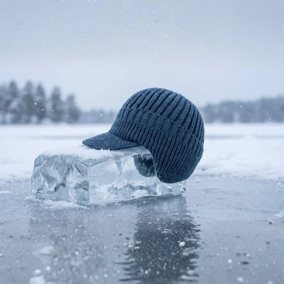 Fjordwarm – Skandinavisk Vinterhue Med Høreværn (unisex, én størrelse passer alle)