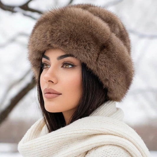 Nivara – Elegant Hat Fremstillet Af Naturlig Minkpels