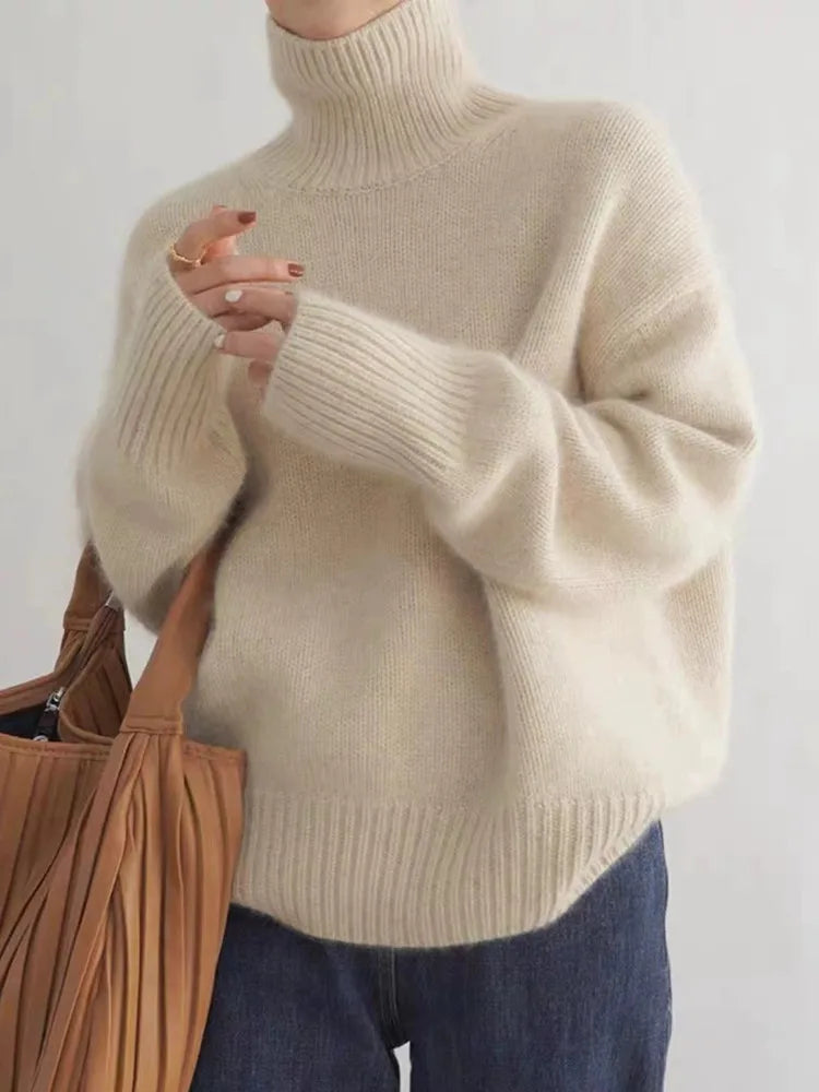 Lin | Rullekravepullover