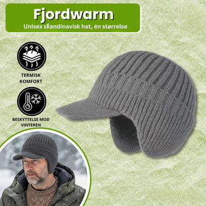 Fjordwarm – Skandinavisk Vinterhue Med Høreværn (unisex, én størrelse passer alle)
