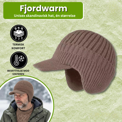 Fjordwarm – Skandinavisk Vinterhue Med Høreværn (unisex, én størrelse passer alle)