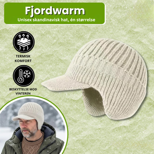 Fjordwarm – Skandinavisk Vinterhue Med Høreværn (unisex, én størrelse passer alle)