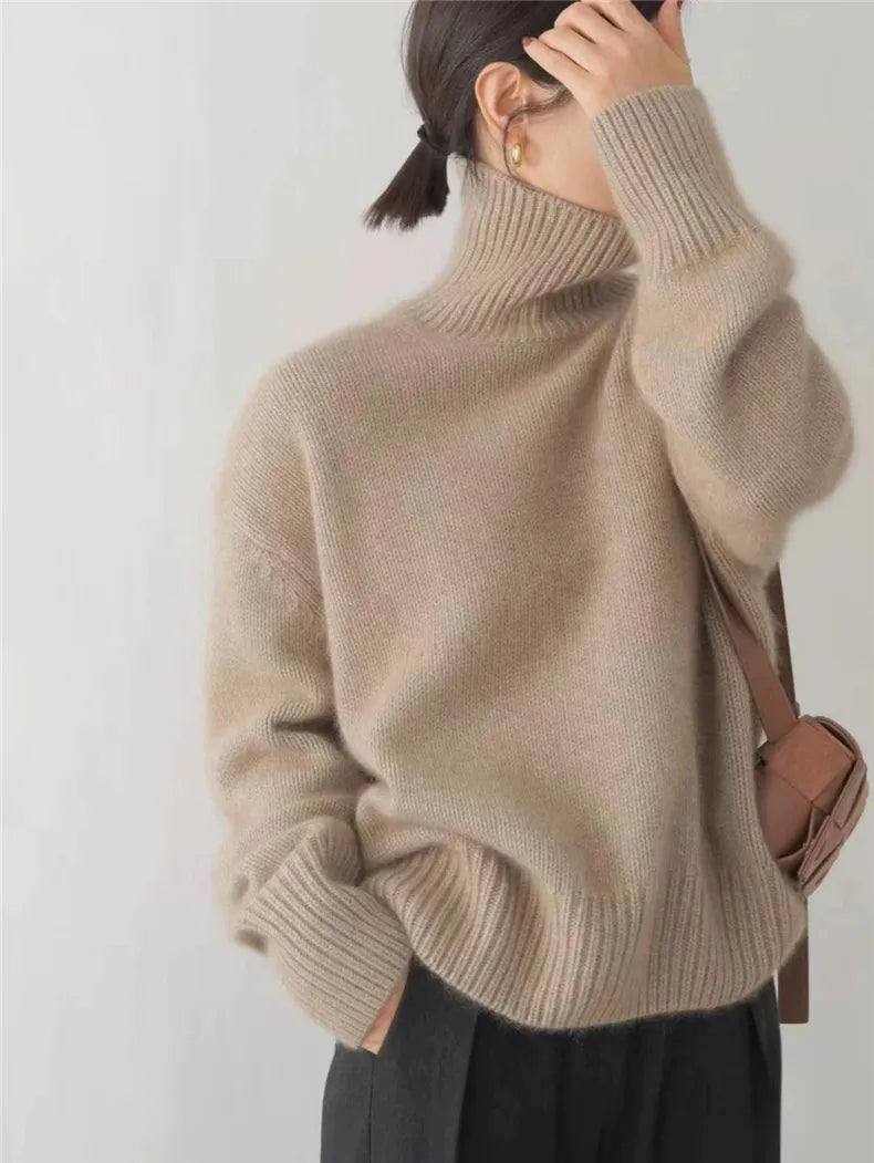 Lin | Rullekravepullover