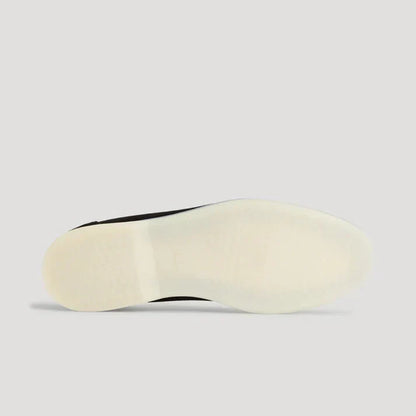 Elegante loafers i ruskind