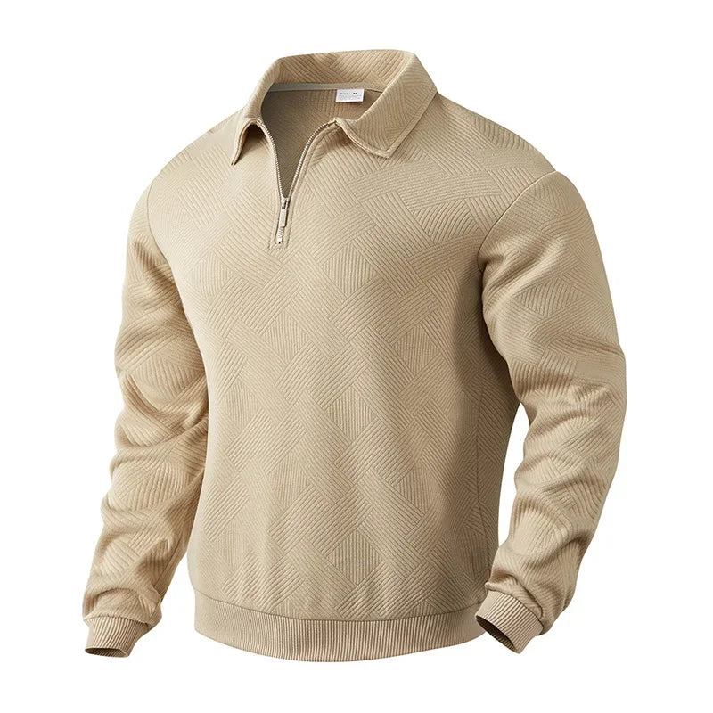 Emil | Herre Poloshirt med Sildebensmønster
