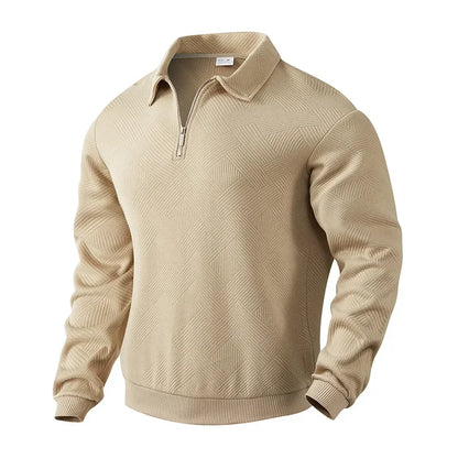 Emil | Herre Poloshirt med Sildebensmønster