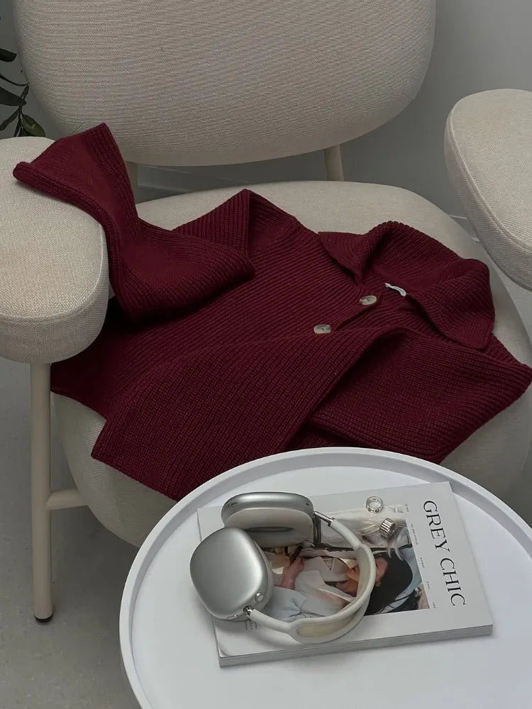 Sæt “Margot” | Strikket cardigan og mininederdel