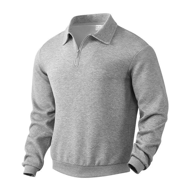 Emil | Herre Poloshirt med Sildebensmønster