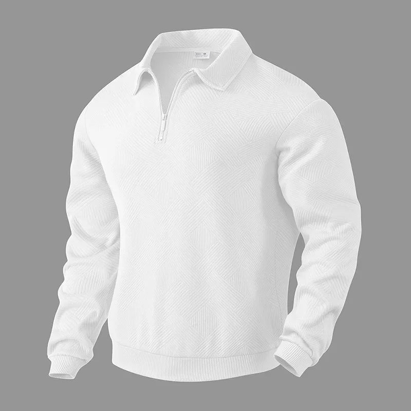 Emil | Herre Poloshirt med Sildebensmønster
