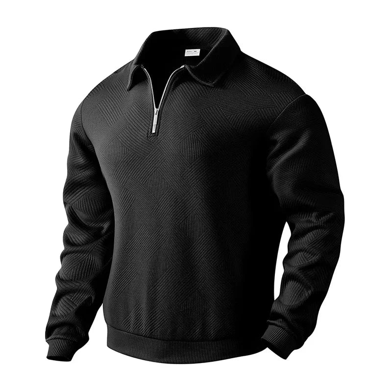 Emil | Herre Poloshirt med Sildebensmønster