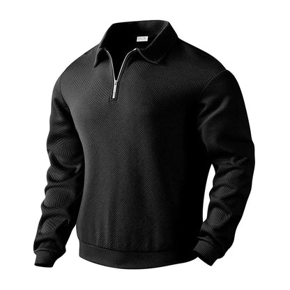 Emil | Herre Poloshirt med Sildebensmønster