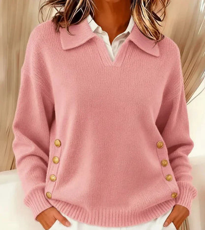 Narzo | Blød sweater med elegant krave