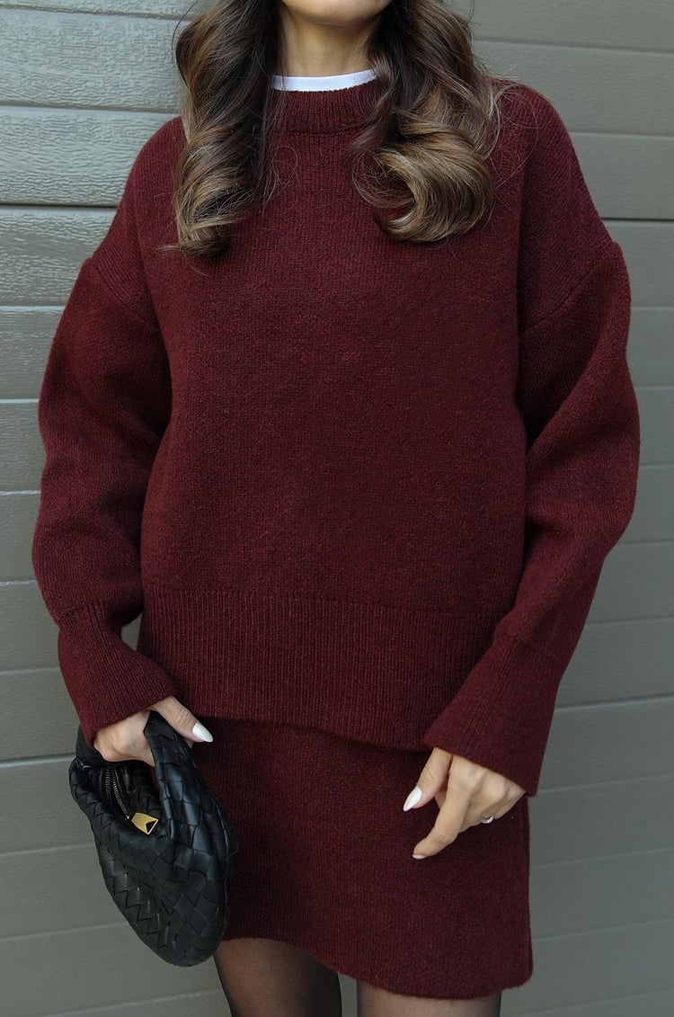 María™ Striksæt – sweater & nederdel
