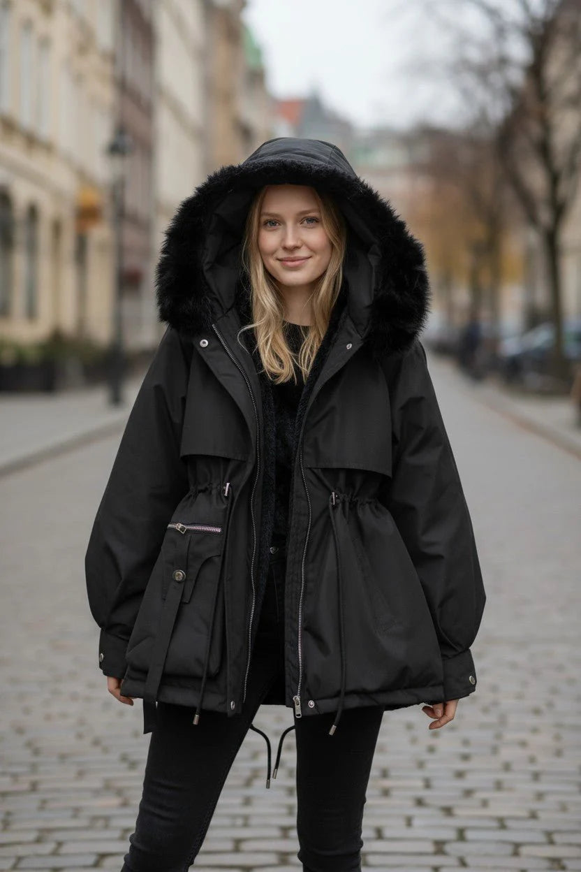 Valeria | Elegant Vinterjakke I Luksuriøst Design