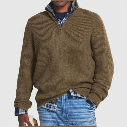 Patrick | Strikket sweater med lynlås