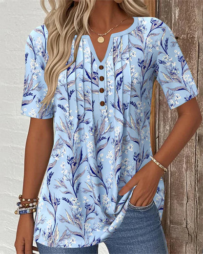 Mire | Bluse Med Blomsterprint