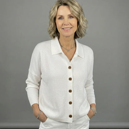 Mila | Klassisk Strikket Cardigan Med Knapper