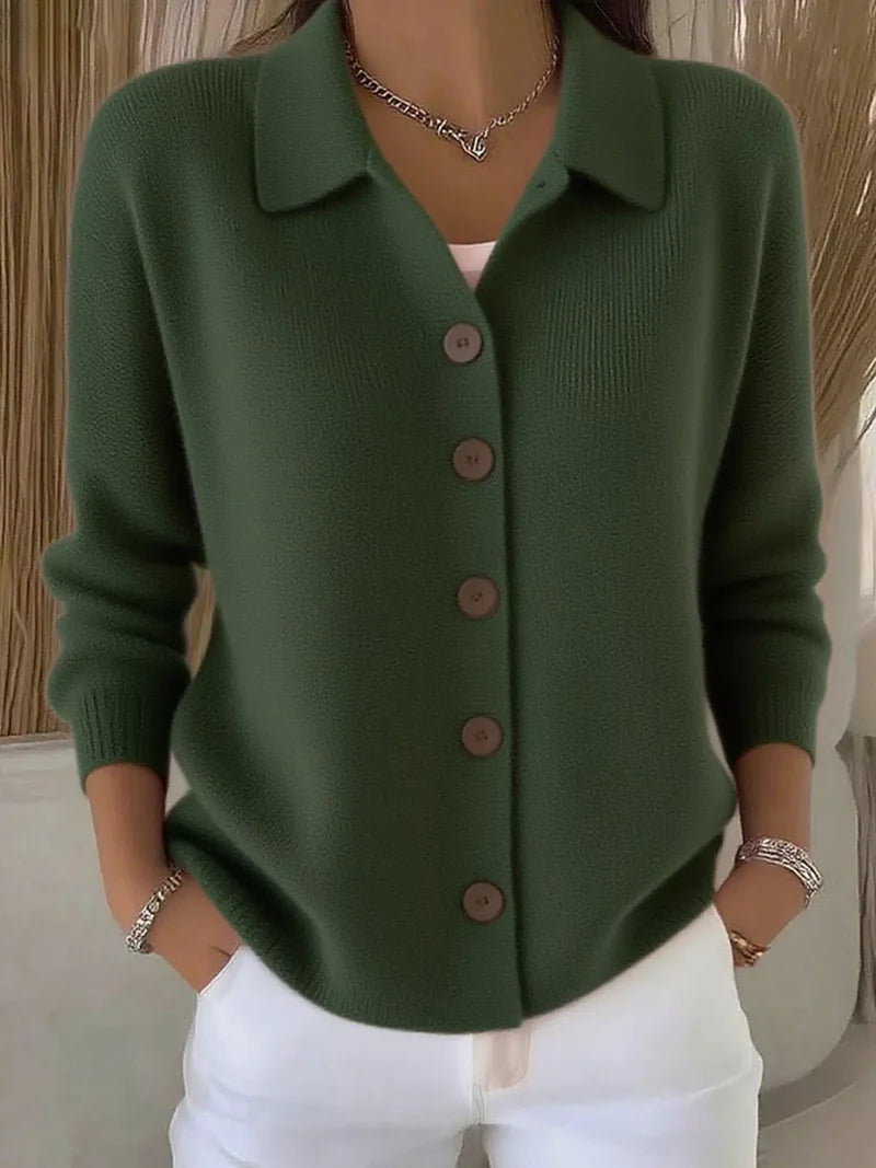 Mila | Klassisk Strikket Cardigan Med Knapper