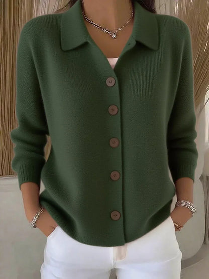 Mila | Klassisk Strikket Cardigan Med Knapper