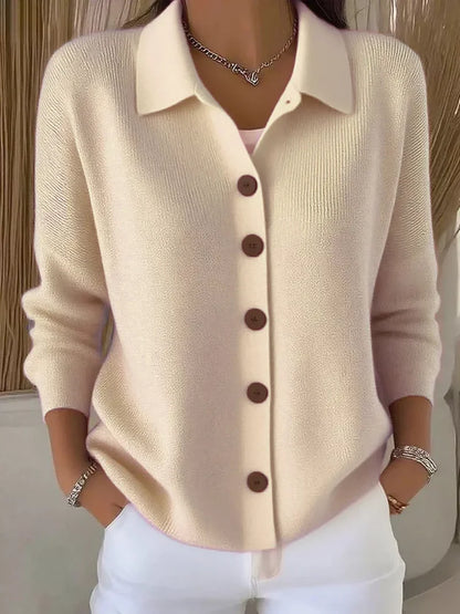 Mila | Klassisk Strikket Cardigan Med Knapper