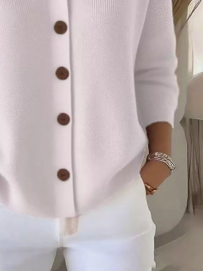 Mila | Klassisk Strikket Cardigan Med Knapper