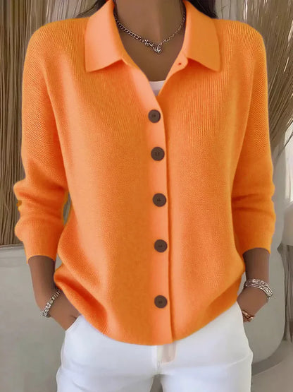 Mila | Klassisk Strikket Cardigan Med Knapper