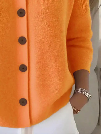Mila | Klassisk Strikket Cardigan Med Knapper