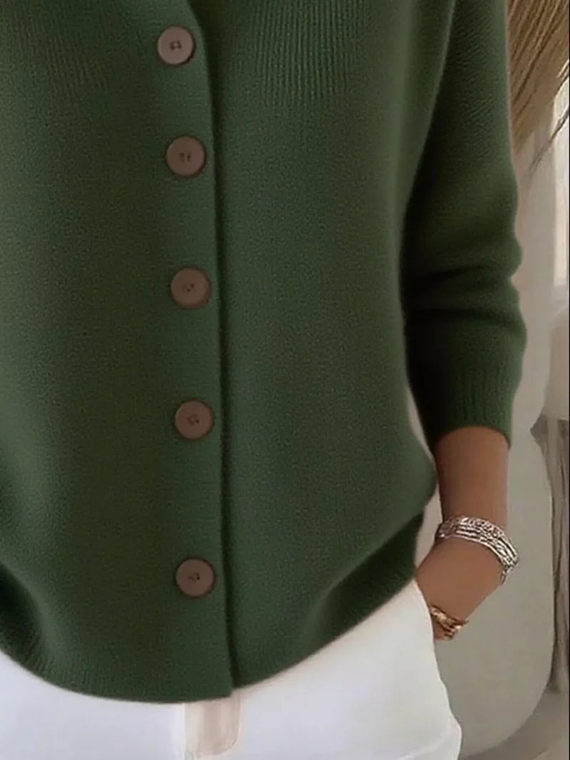 Mila | Klassisk Strikket Cardigan Med Knapper