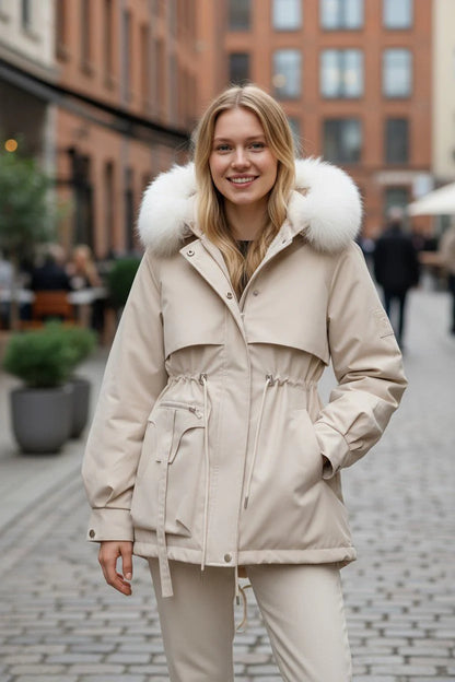 Valeria | Elegant Vinterjakke I Luksuriøst Design