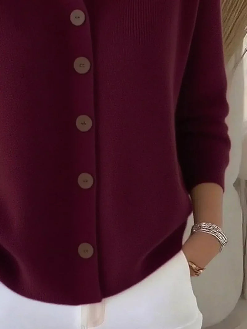 Mila | Klassisk Strikket Cardigan Med Knapper
