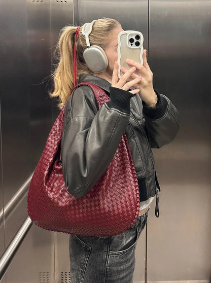 Mimi | Stilfuld Vævet Tote Taske