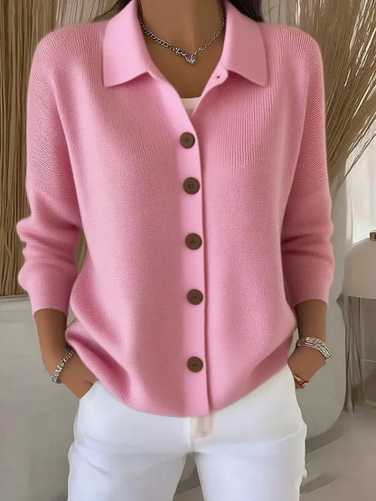 Mila | Klassisk Strikket Cardigan Med Knapper