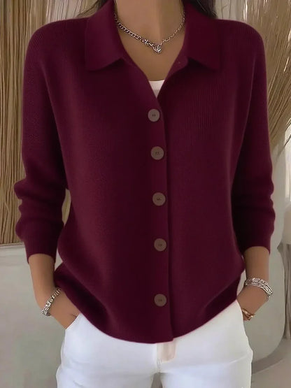 Mila | Klassisk Strikket Cardigan Med Knapper